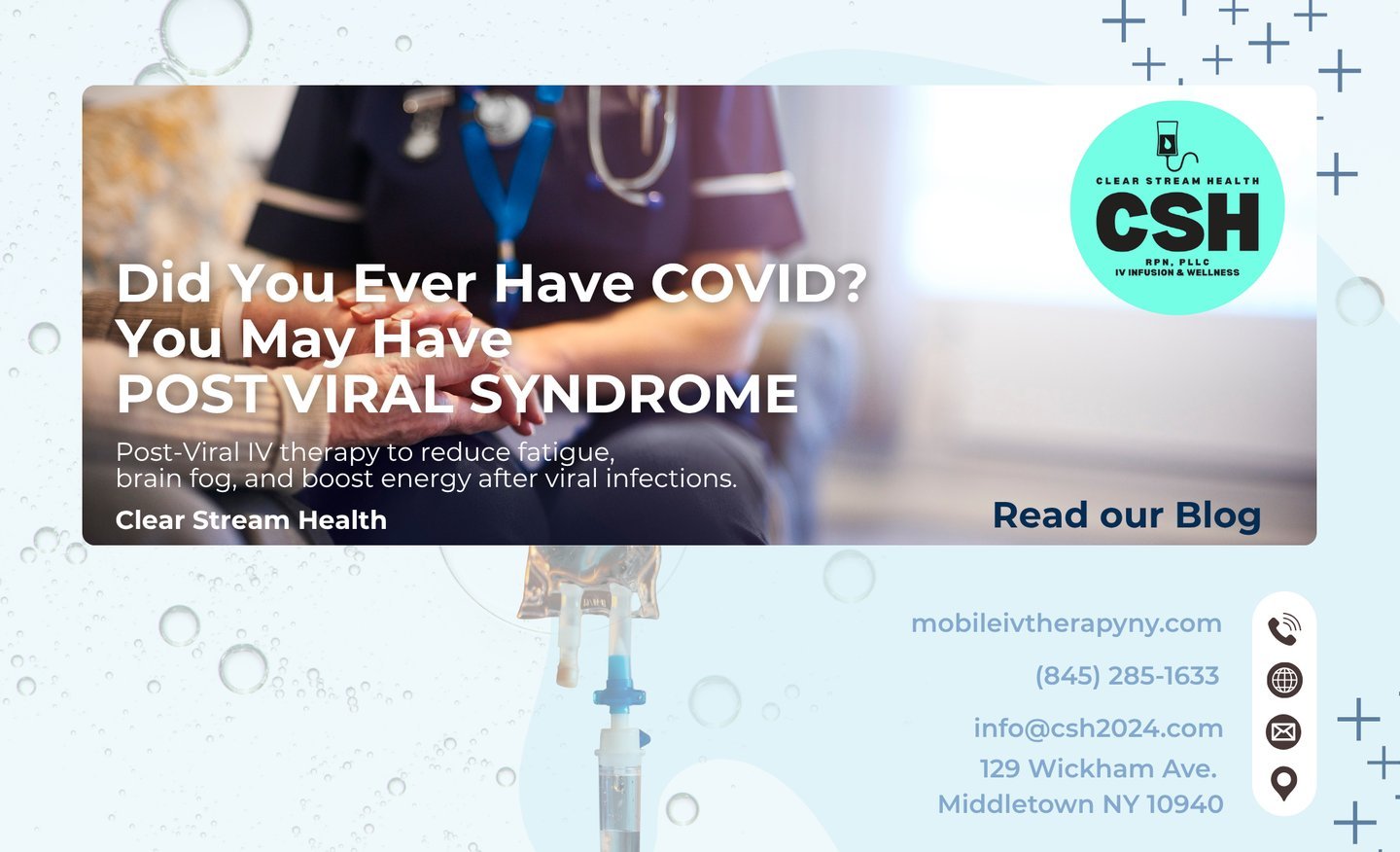 Clear Stream Health post-viral IV therapy information